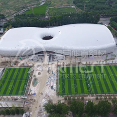 成都大運會新建場館——新都香城體育中心圍網(wǎng)選用制造！